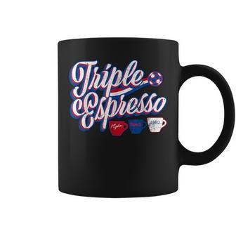 Triple Espresso Triple Espresso America Usa Flag Coffee Mug - Monsterry