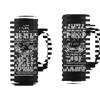 Truck Driver Novelty I Love The Smell Of Diesel Flue Trucker Graphic Print Coffee Mug - Monsterry