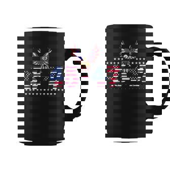 Trump 2024 45 47 Vintage American Flag Retro 4547 Trump 2024 Coffee Mug | Mazezy