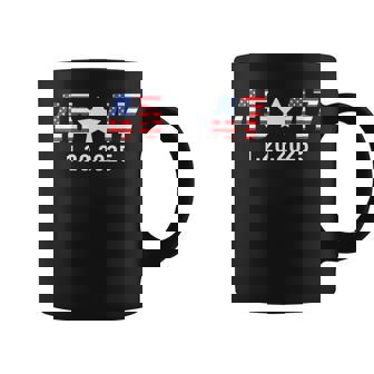 Trump Inauguration Day 2025 45 47 American Flag White Star Coffee Mug | Mazezy