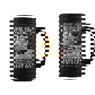 Tummy Ache Survivor Memes Cat Graphic Joke Cat Dad Coffee Mug - Seseable