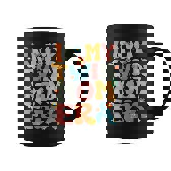 In My Twin Mom Era Groovy Retro Twin Mom Cute Black Twin Mom Era Mother's Day Birthday Casual Modern Floral Letter Print Short Sleeve Small Coffee Mug | Mazezy