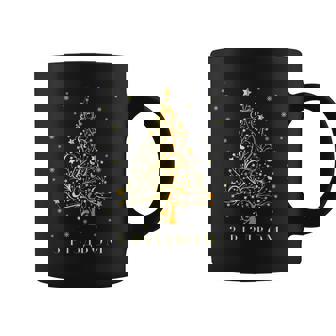 Ukrainian Christmas Tree Ukraine Decoration Ornament Star Graphic Print Coffee Mug - Monsterry