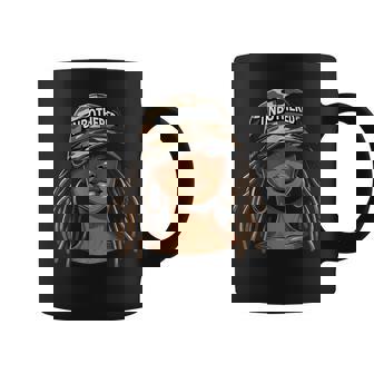 Unbothered Black Woman With Cap Camo Afro Coffee Mug - Thegiftio UK
