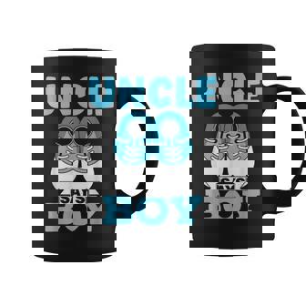 Uncle Says Boy Blue Boys Party Género Revelar Taza de café - Regaloses
