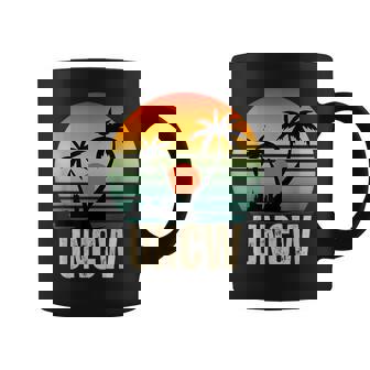 UNCW Vintage Sunset University Alumni Graphic Print Coffee Mug - Monsterry