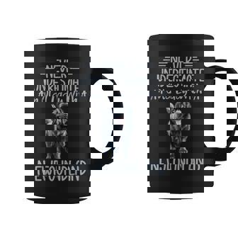 Never Underestimate An Old Lady With a Newfoundland Dog Graphic Print Coffee Mug - Monsterry