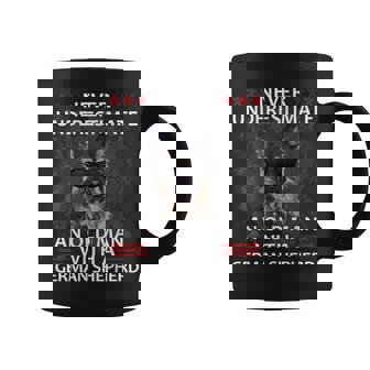 Never Underestimate An Old Man German Shepherd Dog Graphic Print Coffee Mug - Monsterry
