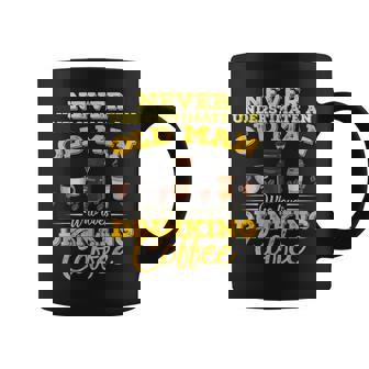 Never Underestimate An Old Man Who Loves Drinking Coffee Graphic Print Coffee Mug - Monsterry