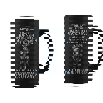 Never Underestimate An Old Man With a Newfoundland Dog Graphic Print Coffee Mug - Monsterry