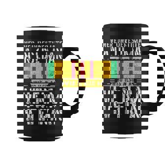 Never Underestimate An Old Man Who Is Also A Vietnam Veteran Graphic Print Coffee Mug - Monsterry