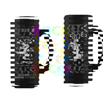 Unicorn Rock Your Socks World Down Syndrome Awareness Coffee Mug - Thegiftio UK