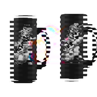 Unicornio Y Hámster Dabbing Niños Niñas Hombres Es Niños Adultos Taza de café - Regaloses