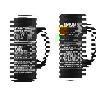 Upside Down Pineapple Nutrition Facts Swinger Men Women Graphic Print Coffee Mug - Monsterry