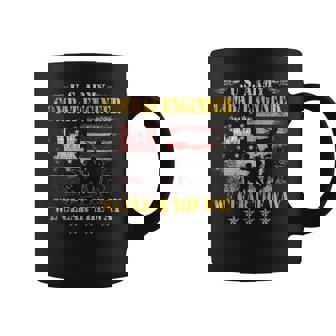 US Army Combat Engineer Veteran Military We Clear The Way Tank Top Graphic Print Coffee Mug - Monsterry