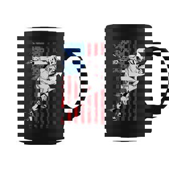 Us Flag American Football Player Vintage Coffee Mug | Seseable CA