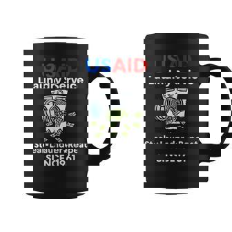 Usaid Laundry Service Laundering Money Since 1961 DOGE Coffee Mug | Mazezy