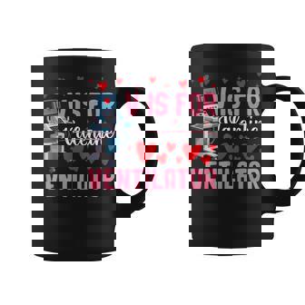 V Is For Valentine Ventilator Respiratory Therapist Nurse Coffee Mug - Thegiftio UK