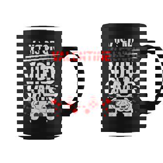 V Is For Video Games Valentine Gamer Valentines Day Boy Coffee Mug | Seseable UK