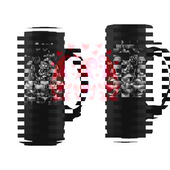 Valentines Day Gnomes Cute Red Hearts Love Gnome Women Girls Graphic Print Coffee Mug - Monsterry