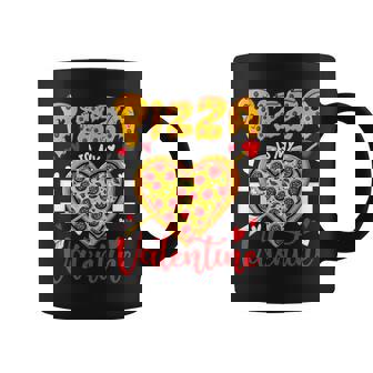 Valentines Day Pizza Is My Valentine Boys Girls Kids Graphic Print Coffee Mug - Monsterry