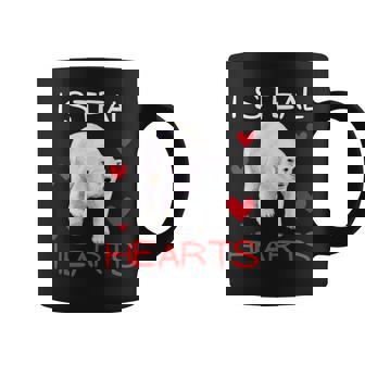 Valentines Day Polar Bear I Steal Hearts Boys Men Love Graphic Print Coffee Mug - Monsterry