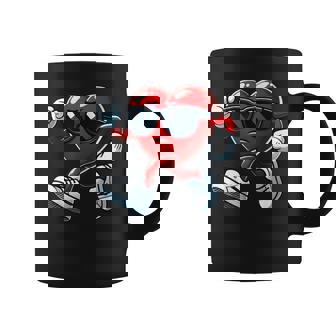 Valentine's Day Red Heart Running Toddler Boys Girls Graphic Print Coffee Mug - Monsterry
