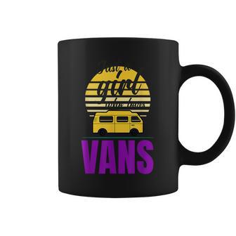 Van Life Sun Surfer Girlanlife Solo Una Chica Que Ama Las Furgonetas Taza de café - Regaloses