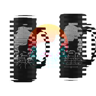 Vaporwave Chien Heeler Retro Sunset Mignon Pet Lover Cadeau Tasse - Cadeauxyz