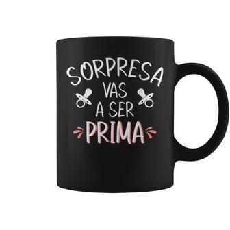 Vas A Ser Prima Sorpresa De Embarazo Para Prima Español Taza de café - Regaloses