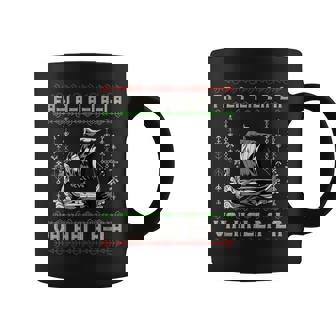Viking Pagan Christmas Norse Ship Viking Longship Graphic Print Coffee Mug - Monsterry