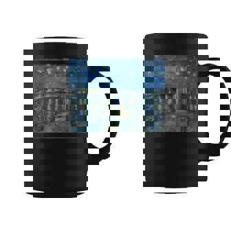 Vincentan Gogh Noche Estrellada Sobre El Ródano Taza de café - Regaloses