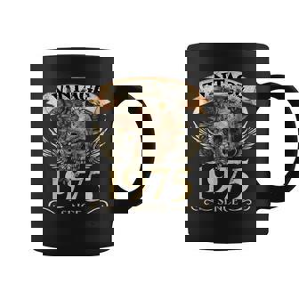 Vintage 1975 Calavera 48 Cumpleaños Taza de café - Regaloses