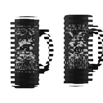 Vintage Angry Raccoon Become Ungovernable Trash Panda Meme Coffee Mug - Thegiftio