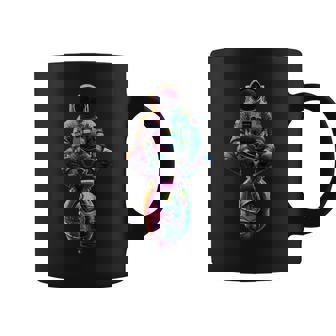 Vintage Astronaut Doing Squat Dance Astronaut Doing Russian Graphic Print Coffee Mug - Monsterry