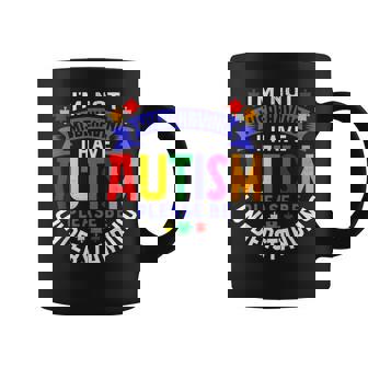 Vintage Autism Awareness I'm Not Misbehaving I Have Autism Graphic Print Coffee Mug - Monsterry