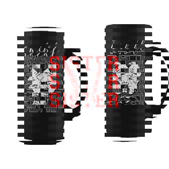 Vintage Baseball Sister Coquette Bow Sport Lover Coffee Mug | Seseable UK