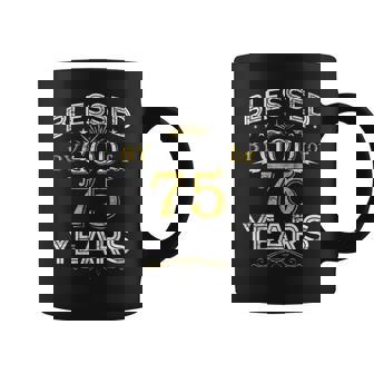 Vintage Blessed By God For 75 Year Old Birthday 75Th Coffee Mug - Thegiftio