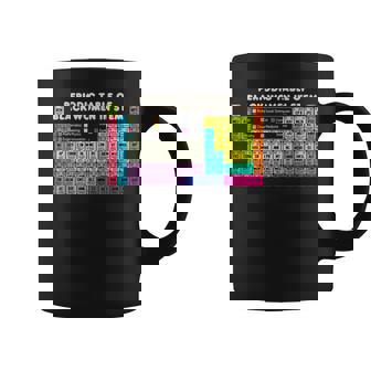 Vintage Color Periodic Table Of Black In Stem Science Coffee Mug | Mazezy