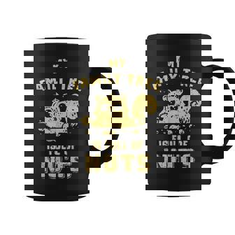 Vintage My Family Tree Is Full Of Nuts Nature Squirrel Lover Graphic Print Coffee Mug - Monsterry