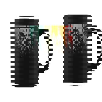Vintage Forest Trees Outdoors Nature Hiking Camping Lovers Graphic Print Coffee Mug - Monsterry