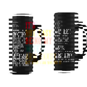 Vintage It's Not Easy Being My Wife's Arm Candy Husband Coffee Mug - Thegiftio UK