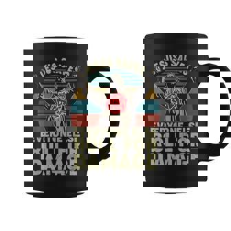 Vintage Jesus Saves Everyone Else Roll For Damage Graphic Print Coffee Mug - Monsterry