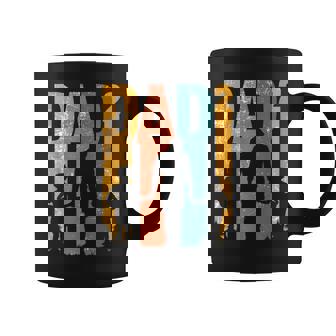 Vintage Papa Con Dos Niños Retro Día Del Padre Taza de café - Regaloses
