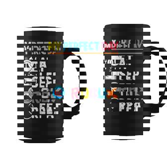 Vintage My Perfect Day Eat Sleep Robux Repeat Coffee Mug - Thegiftio