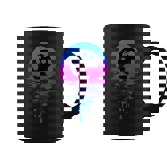 Vintage Retro Sunset Paint Palette Graphic Print Coffee Mug - Monsterry