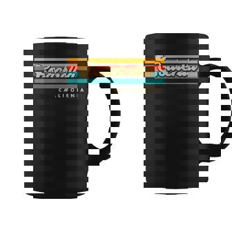 Vintage Sunset Stripes Coachella California Graphic Print Coffee Mug - Monsterry