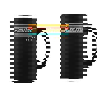 Vintage Sunset Stripes Innisbrook Florida Graphic Print Coffee Mug - Monsterry