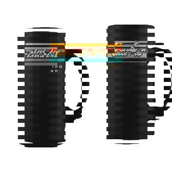 Vintage Sunset Stripes Island Park Idaho Coffee Mug - Thegiftio UK