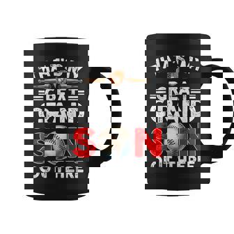 Vintage That's My Great Grandson Out There Baseball Womens Coffee Mug - Thegiftio UK